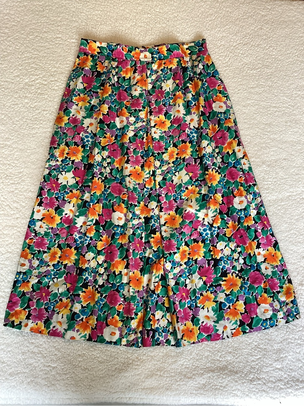 Talbots Vintage Floral Skirt & Blouse Set Cottagecore Garden Party 16